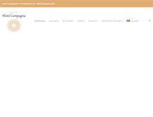Tablet Screenshot of hotelcampagna.it